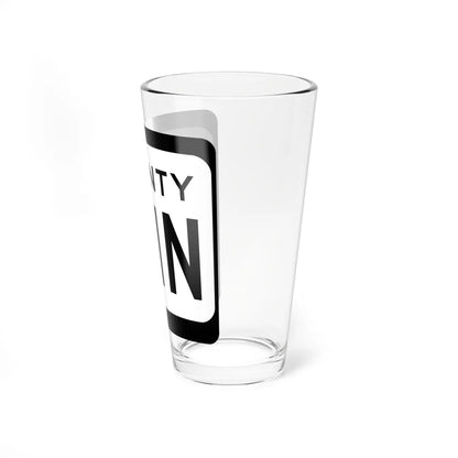 WIS County NNN (Wisconsin) (Road Sign) Pint Glss 16oz - Go Mug Yourself