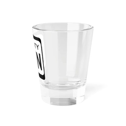 WIS County NNN (Wisconsin) (Road Sign) Shot Glass 1.5oz - Go Mug Yourself