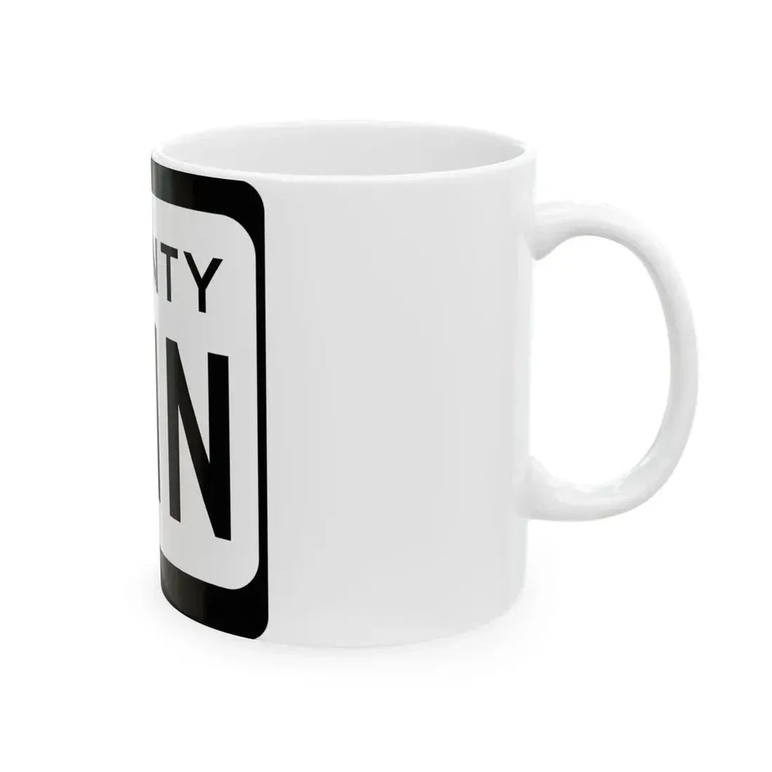 WIS County NNN (Wisconsin) (Road Sign) White Coffee Mug - Go Mug Yourself