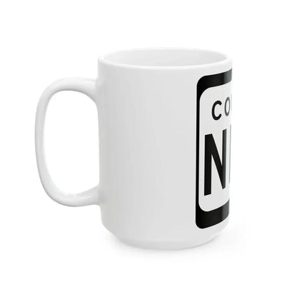 WIS County NNN (Wisconsin) (Road Sign) White Coffee Mug - Go Mug Yourself