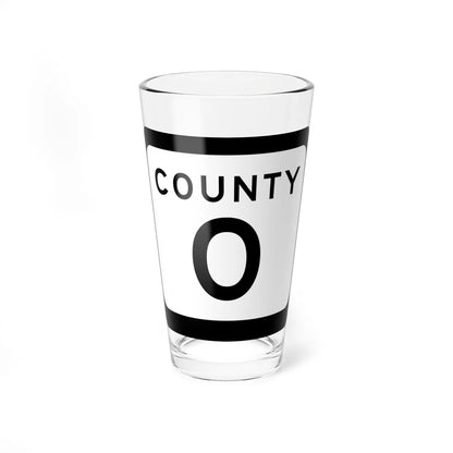 WIS County O (Wisconsin) (Road Sign) Pint Glss 16oz 16oz - Go Mug Yourself