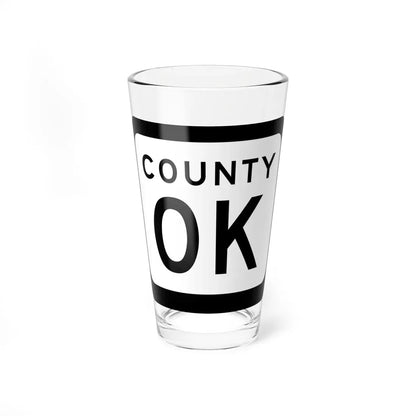 WIS County OK (Wisconsin) (Road Sign) Pint Glass 16oz 16oz - Go Mug Yourself