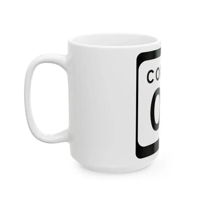 WIS County OK (Wisconsin) (Road Sign) White Coffee Mug - Go Mug Yourself