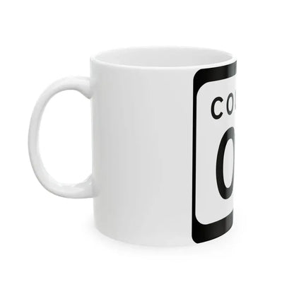 WIS County OO (Wisconsin) (Road Sign) White Coffee Mug - Go Mug Yourself