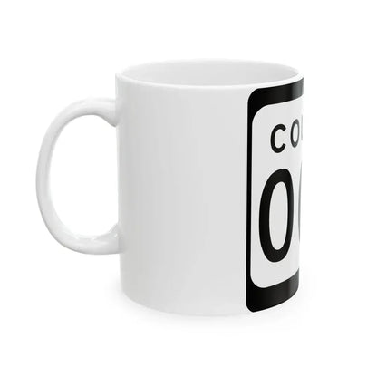 WIS County OOO (Wisconsin) (Road Sign) White Coffee Mug - Go Mug Yourself