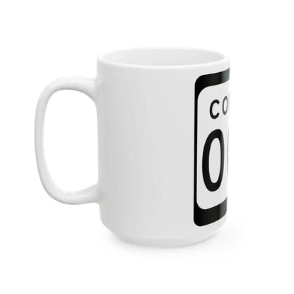 WIS County OOO (Wisconsin) (Road Sign) White Coffee Mug - Go Mug Yourself