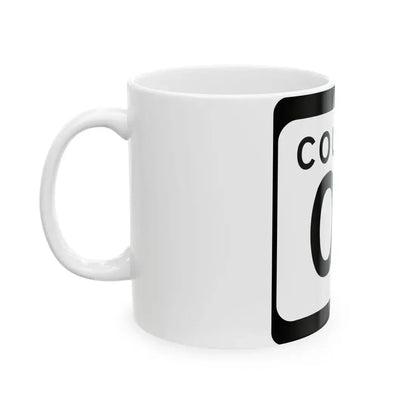 WIS County OS (Wisconsin) (Road Sign) White Coffee Mug - Go Mug Yourself