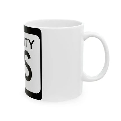 WIS County OS (Wisconsin) (Road Sign) White Coffee Mug - Go Mug Yourself