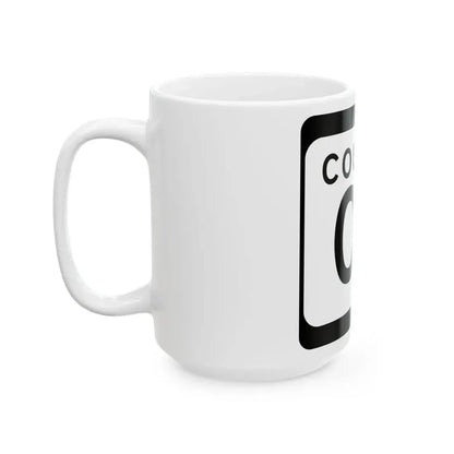 WIS County OS (Wisconsin) (Road Sign) White Coffee Mug - Go Mug Yourself