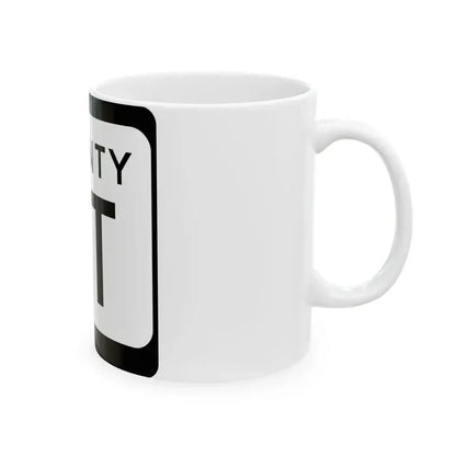 WIS County OT (Wisconsin) (Road Sign) White Coffee Mug - Go Mug Yourself