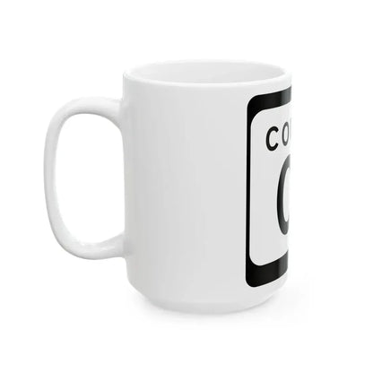 WIS County OT (Wisconsin) (Road Sign) White Coffee Mug - Go Mug Yourself