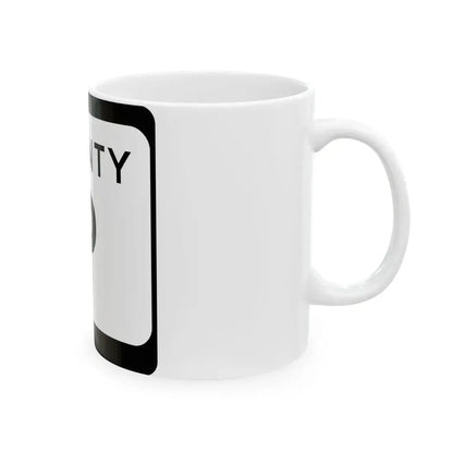 WIS County P (Wisconsin) (Road Sign) White Coffee Mug - Go Mug Yourself