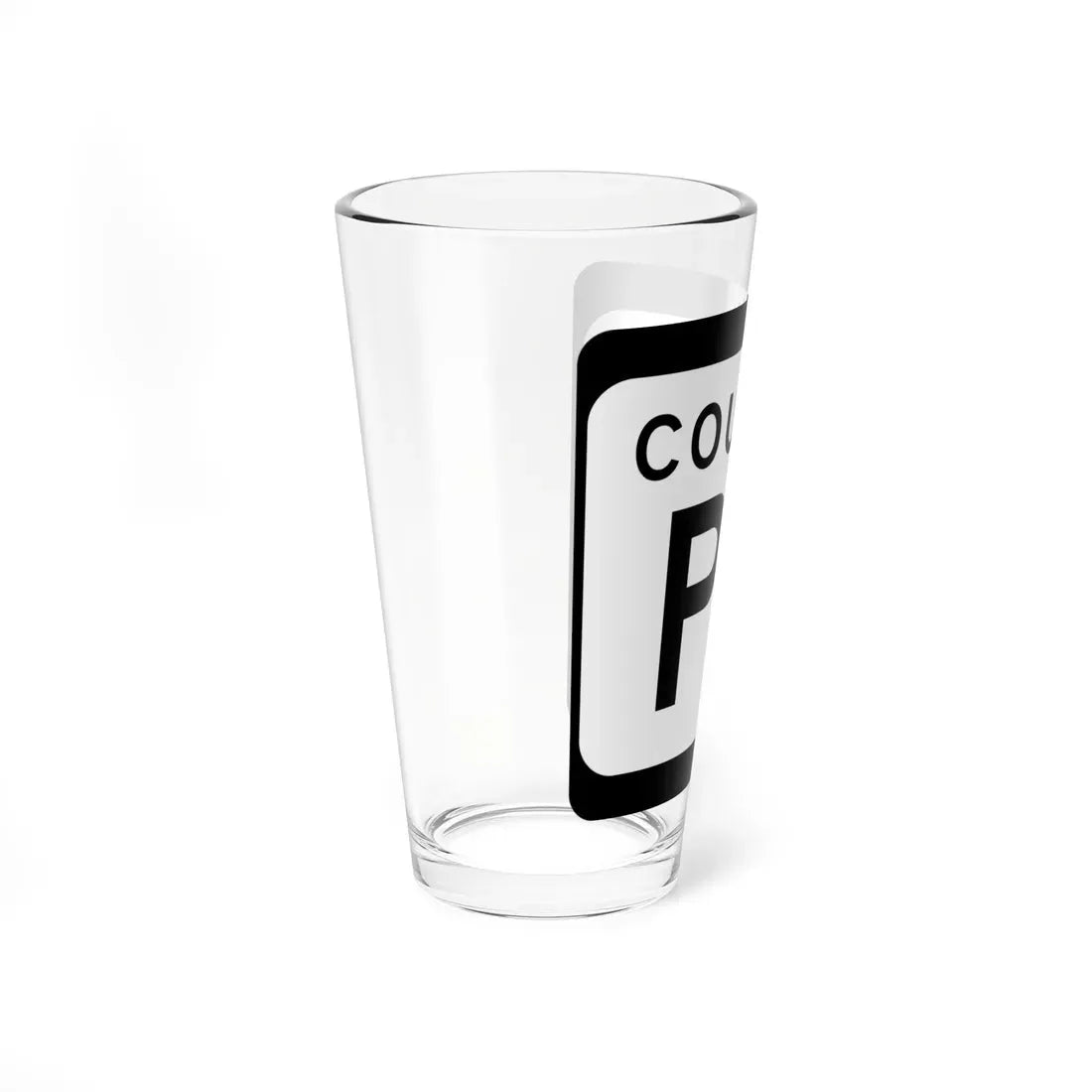 WIS County PC (Wisconsin) (Road Sign) Pint Glass 16oz - Go Mug Yourself