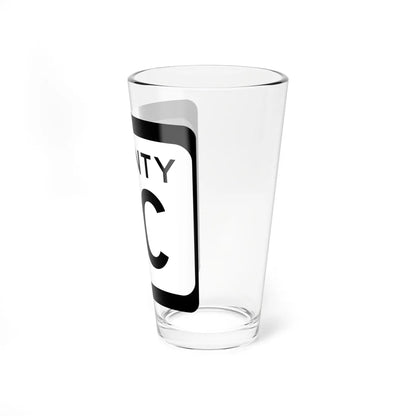 WIS County PC (Wisconsin) (Road Sign) Pint Glss 16oz - Go Mug Yourself