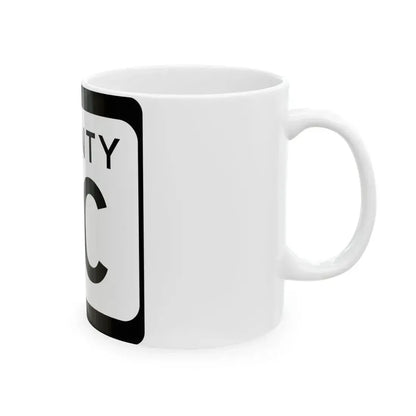 WIS County PC (Wisconsin) (Road Sign) White Coffee Mug - Go Mug Yourself