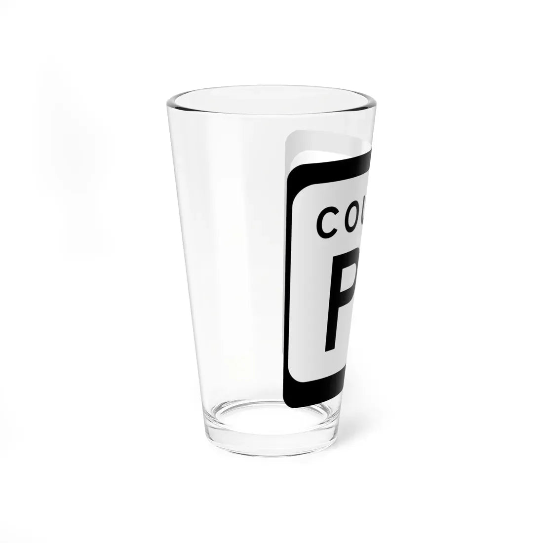 WIS County PP (Wisconsin) (Road Sign) Pint Glass 16oz - Go Mug Yourself