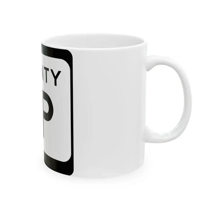 WIS County PP (Wisconsin) (Road Sign) White Coffee Mug - Go Mug Yourself