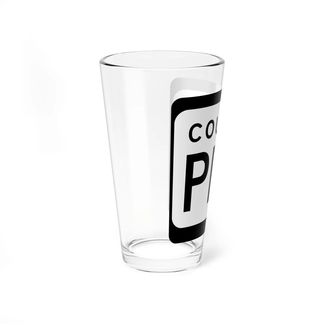 WIS County PPP (Wisconsin) (Road Sign) Pint Glss 16oz - Go Mug Yourself