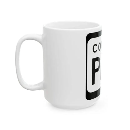 WIS County PPP (Wisconsin) (Road Sign) White Coffee Mug - Go Mug Yourself