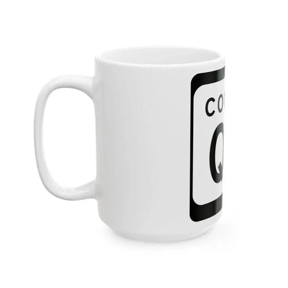 WIS County QQ (Wisconsin) (Road Sign) White Coffee Mug - Go Mug Yourself