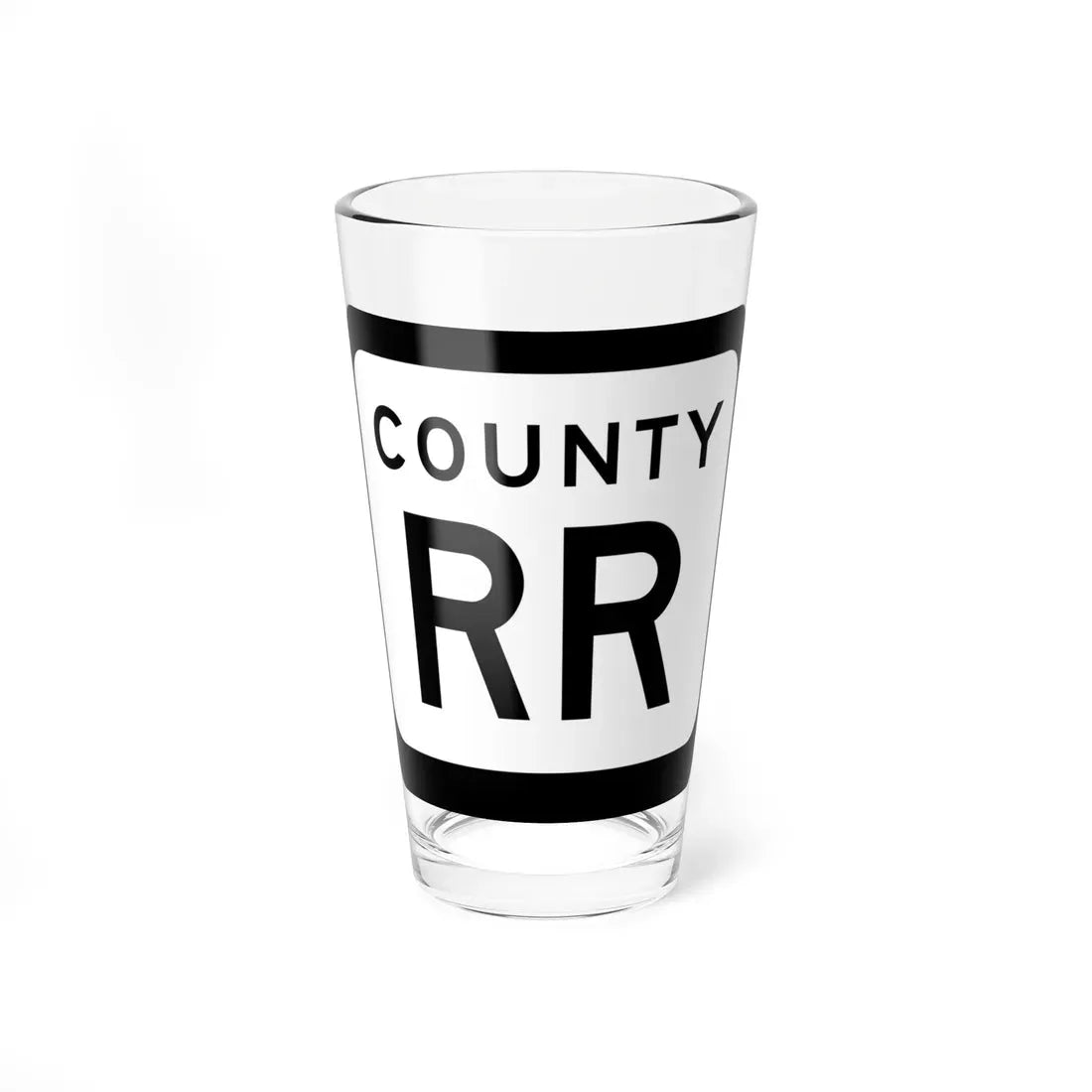 WIS County RR (Wisconsin) (Road Sign) Pint Glass 16oz 16oz - Go Mug Yourself
