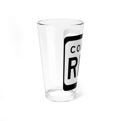 WIS County RRR (Wisconsin) (Road Sign) Pint Glass 16oz - Go Mug Yourself