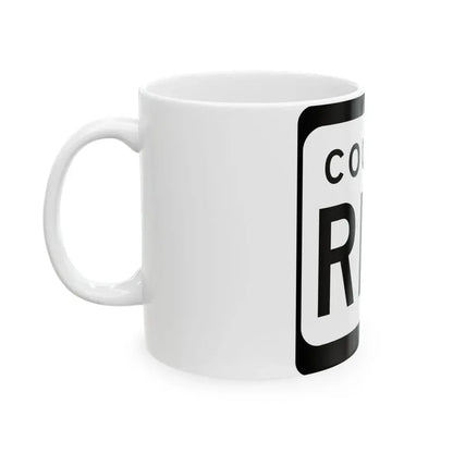 WIS County RRR (Wisconsin) (Road Sign) White Coffee Mug - Go Mug Yourself