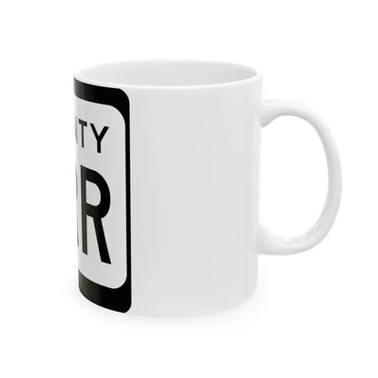 WIS County RRR (Wisconsin) (Road Sign) White Coffee Mug - Go Mug Yourself