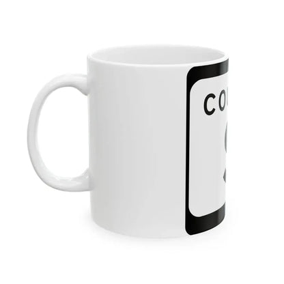 WIS County S (Wisconsin) (Road Sign) White Coffee Mug - Go Mug Yourself