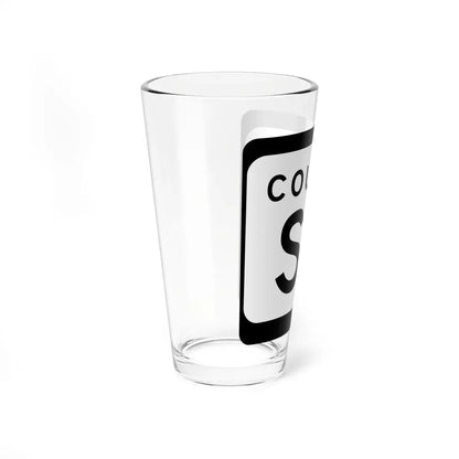 WIS County SS (Wisconsin) (Road Sign) Pint Glass 16oz - Go Mug Yourself