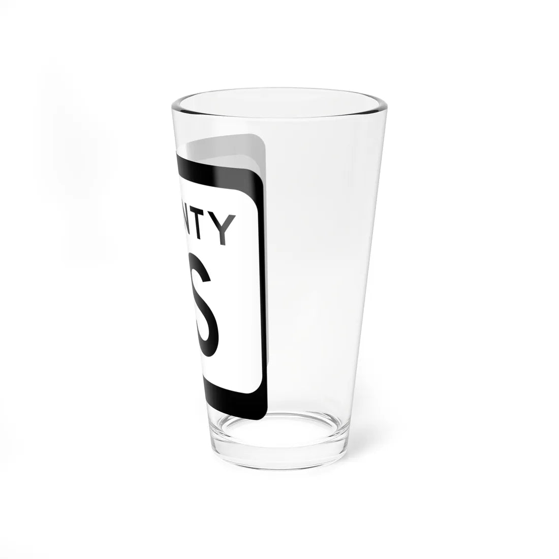 WIS County SS (Wisconsin) (Road Sign) Pint Glss 16oz - Go Mug Yourself