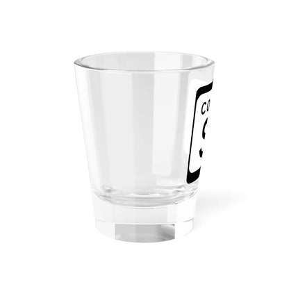 WIS County SS (Wisconsin) (Road Sign) Shot Glass 1.5oz - Go Mug Yourself