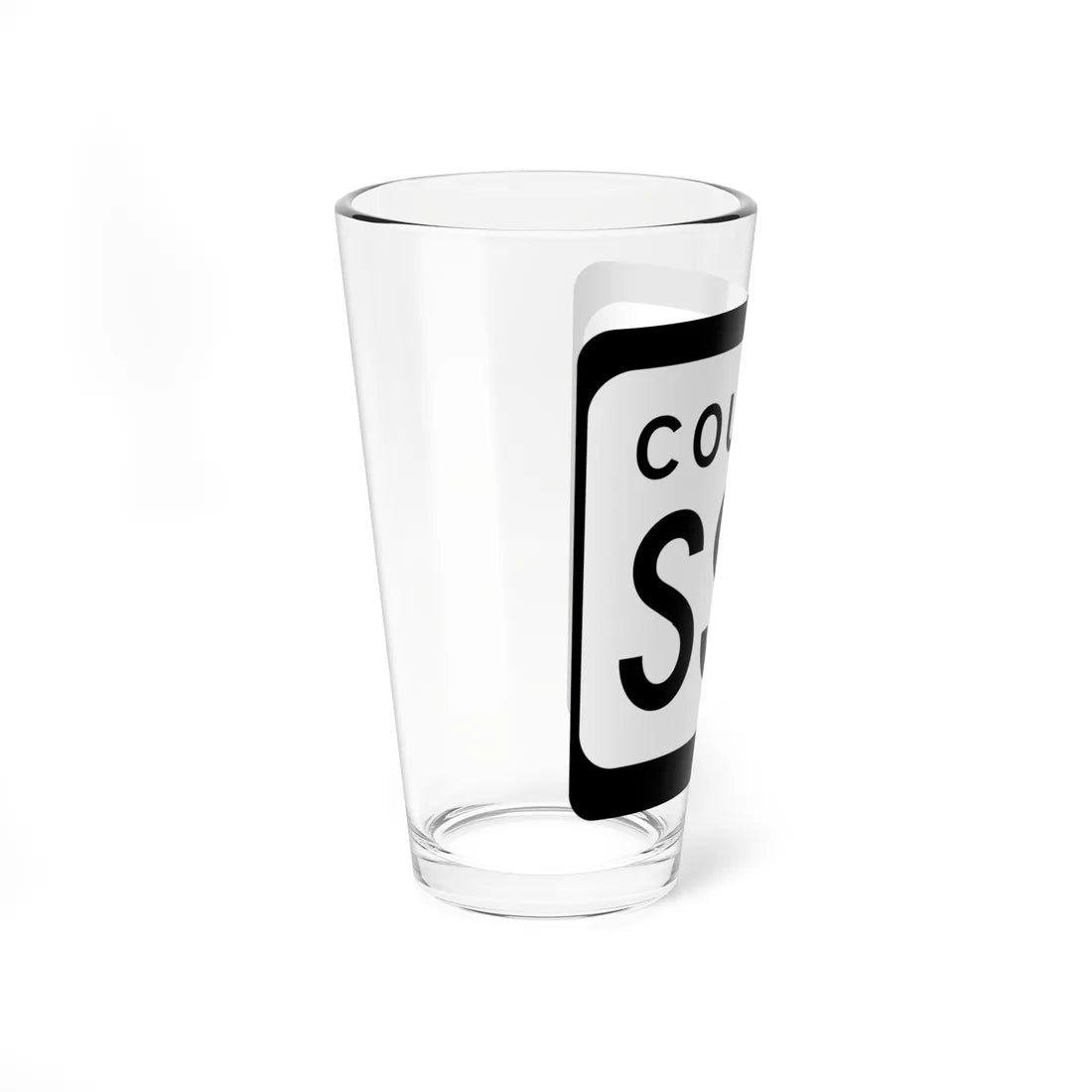 WIS County SSS (Wisconsin) (Road Sign) Pint Glss 16oz - Go Mug Yourself