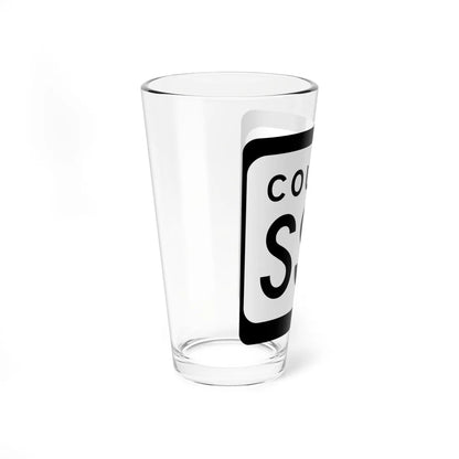 WIS County SSS (Wisconsin) (Road Sign) Pint Glss 16oz - Go Mug Yourself