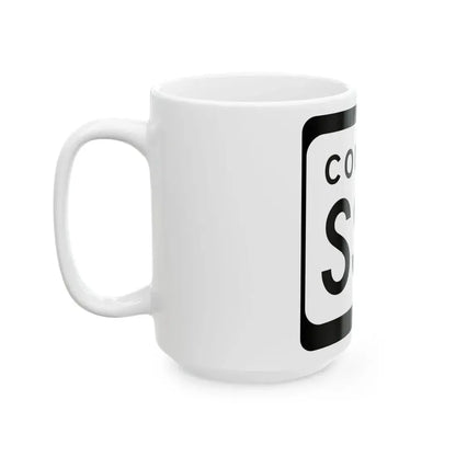 WIS County SSS (Wisconsin) (Road Sign) White Coffee Mug - Go Mug Yourself