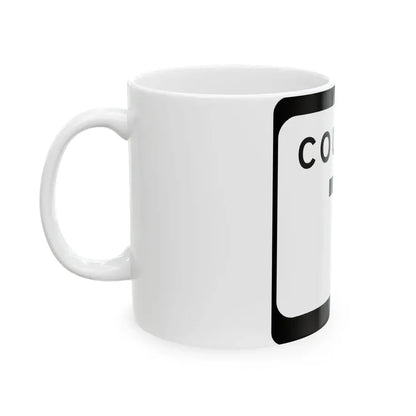 WIS County T (Wisconsin) (Road Sign) White Coffee Mug - Go Mug Yourself