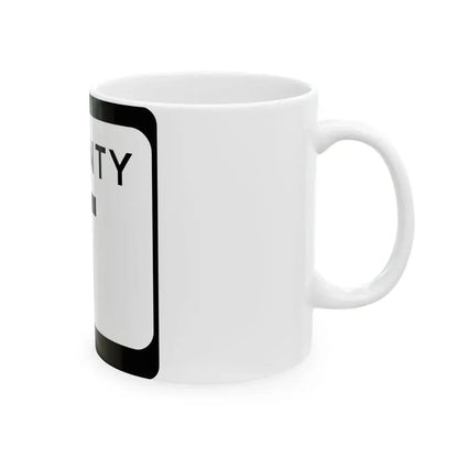 WIS County T (Wisconsin) (Road Sign) White Coffee Mug - Go Mug Yourself