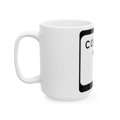 WIS County T (Wisconsin) (Road Sign) White Coffee Mug - Go Mug Yourself