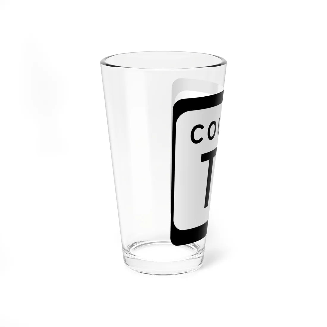 WIS County TA (Wisconsin) (Road Sign) Pint Glss 16oz - Go Mug Yourself