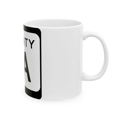 WIS County TA (Wisconsin) (Road Sign) White Coffee Mug - Go Mug Yourself