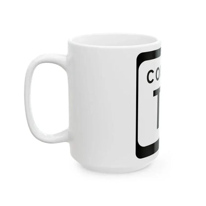 WIS County TA (Wisconsin) (Road Sign) White Coffee Mug - Go Mug Yourself