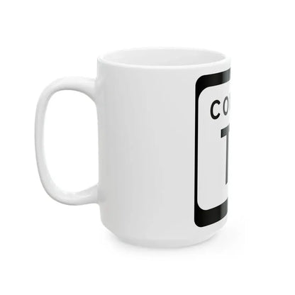 WIS County TT (Wisconsin) (Road Sign) White Coffee Mug - Go Mug Yourself