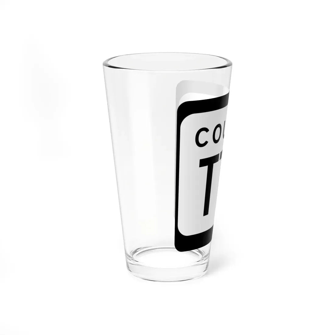 WIS County TTT (Wisconsin) (Road Sign) Pint Glass 16oz - Go Mug Yourself