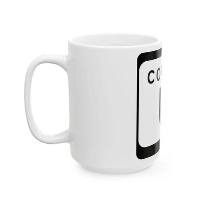 WIS County U (Wisconsin) (Road Sign) White Coffee Mug - Go Mug Yourself