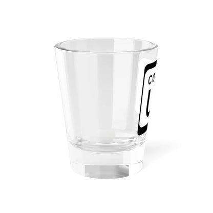 WIS County UU (Wisconsin) (Road Sign) Shot Glass 1.5oz - Go Mug Yourself