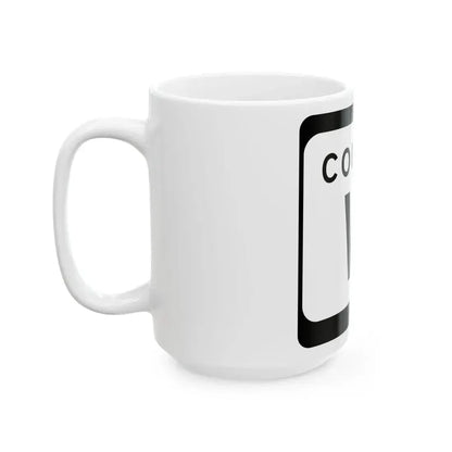 WIS County W (Wisconsin) (Road Sign) White Coffee Mug - Go Mug Yourself