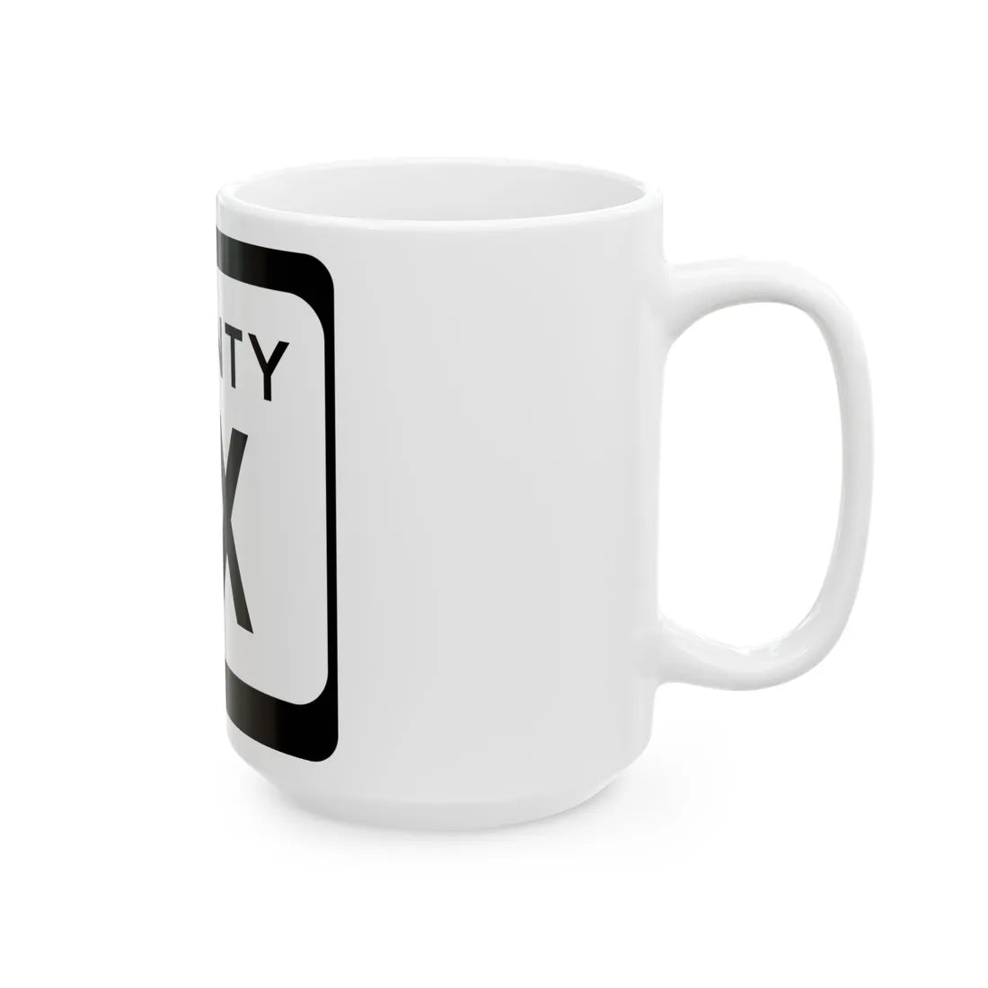 WIS County XX (Wisconsin) (Road Sign) White Coffee Mug - Go Mug Yourself