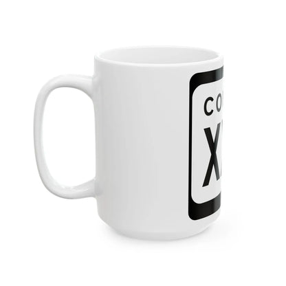 WIS County XXX (Wisconsin) (Road Sign) White Coffee Mug - Go Mug Yourself