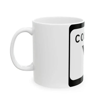 WIS County Y (Wisconsin) (Road Sign) White Coffee Mug - Go Mug Yourself
