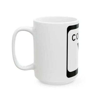 WIS County Y (Wisconsin) (Road Sign) White Coffee Mug - Go Mug Yourself